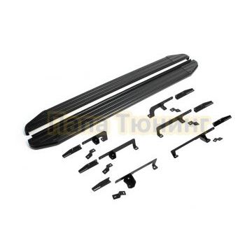 Пороги "Black-Premium" для Jetour X90 Plus 2021-/Soueast S09 2024-