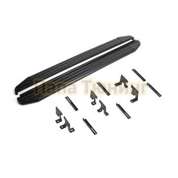 Пороги "Black-Premium" для Haval Dargo 2022-