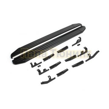 Пороги "Black-Premium" для Geely Tugella 2020-/Knewstar 001 2024-