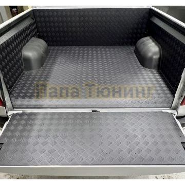 Защитный алюминиевый вкладыш в кузов автомобиля (комплект Black) ТСС для Changan Hunter Plus 2023-