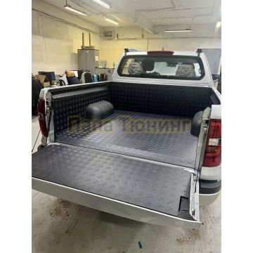 Защитный алюминиевый вкладыш в кузов автомобиля (комплект Black) ТСС для Changan Hunter Plus 2023-