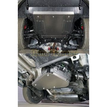 Защиты комплект (алюминий) 4мм  (картер, кпп, бак) ТСС для Geely Coolray 2020-2023/2024-