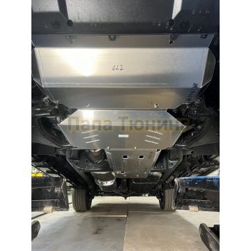 Защиты комплект (алюминий) 4мм (радиатор, передний мост, кпп, раздаточная коробка) ТСС для Haval H9 2024-