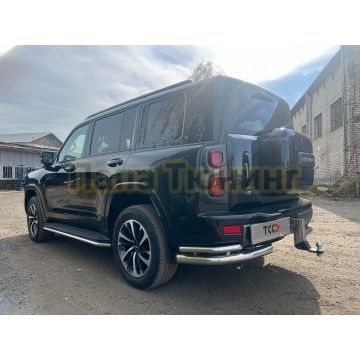 Защита порогов d42,4 мм ТСС для Haval H9 2024-