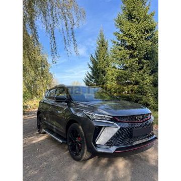 Пороги алюминиевые с пластиковой накладкой 1720 мм ТСС для Geely Coolray 2024-