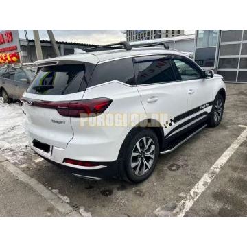Пороги алюминиевые Rival Premium для Chery Tiggo 7/7 Pro/8 2019-/Exeed LX 2022-/Chery Tiggo 8 Pro 2021-/Chery Tiggo 8 Pro Max 2022-/Chery Tiggo 7 Pro Max 2022-/XCITE X-Cross 7 2024-
