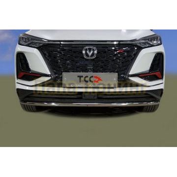 Защита передняя нижняя d42,4 мм ТСС для Changan CS75 plus 2023-