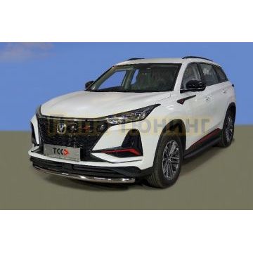 Защита передняя нижняя d60,3 мм ТСС для Changan CS75 plus 2023-