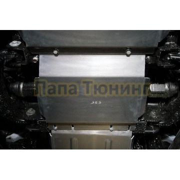 Защита переднего моста (алюминий) 4мм ТСС для Great Wall POER KINGKONG 2023-