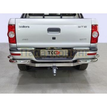 Защита задняя (уголки двойные) d76,1/42,4 мм ТСС для Sollers ST6 2023-