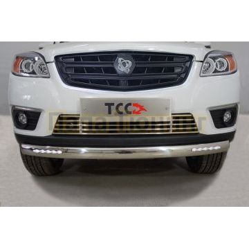 Защита передняя нижняя (овальная с ДХО) d75х42 мм ТСС для Sollers ST6 2023- Защита передняя нижняя (овальная с ДХО) d75х42 мм ТСС для Sollers ST6 2023-