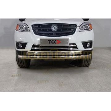 Защита передняя нижняя (двойная) d76,1/75 мм ТСС для Sollers ST6 2023-