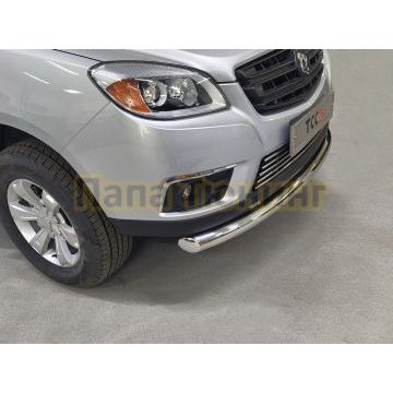 Защита передняя нижняя d76,1 мм ТСС для Sollers ST6 2023- Защита передняя нижняя d76,1 мм ТСС для Sollers ST6 2023-