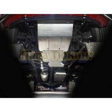 Защиты комплект (алюминий) 4мм (картер и передний мост, кпп, рк, бак) ТСС для Foton Tunland G7 2024- Защиты комплект (алюминий) 4мм (картер и передний мост, кпп, рк, бак) ТСС для Foton Tunland G7 2024-