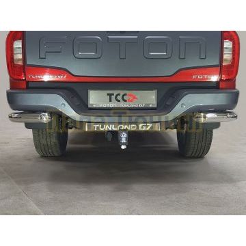Защита задняя (уголки) d76,1 мм ТСС для Foton Tunland G7 2024-