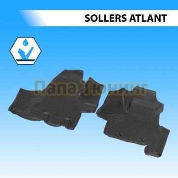 Коврики салона Rival для Sollers Atlant передний ряд (только для автомобилей с 3мя передними сидениями) 2023-