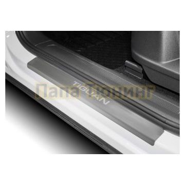 Накладки порогов AutoMax (4 шт.) для Volkswagen Tiguan 2016-