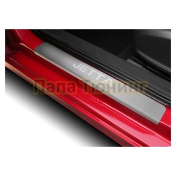 Накладки порогов AutoMax (4 шт.) для Volkswagen Jetta 2010-