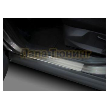 Накладки порогов AutoMax (4 шт.) для Ford Focus 2014-