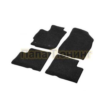 Текстильные коврики салона AutoFlex Standard для Nissan Almera седан 2013-2018 цвет графит