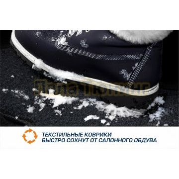 Текстильные коврики салона AutoFlex Business для Jetour X90 Plus 5 мест 2021- цвет графит