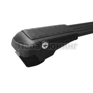 Багажная система LUX ХАНТЕР L54-B черная на классические рейлинги для Volvo XC70 III 2007-2016