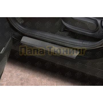 Накладки на пороги RUSSTAL (нерж., зеркало)  РусСталь для Kia Sportage 5 2021-