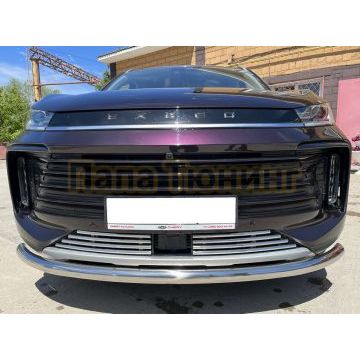 Решетка передняя нижняя d16 Папа Тюнинг для Exeed TXL 2021-