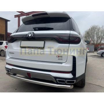 Защита заднего бампера Папа Тюнинг d60 для CHANGAN CS95 2023-