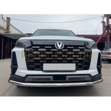 Защита переднего бампера с подгибами Папа Тюнинг d60 для CHANGAN CS95 2023-