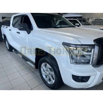 Пороги труба с проступью Папа Тюнинг d76 для Great Wall Poer KingKong 2023-