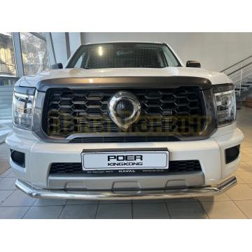 Защита переднего бампера  Папа Тюнинг d60 для Great Wall Poer KingKong 2023-