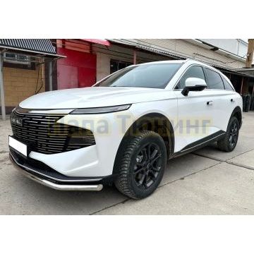 Защита переднего бампера  Папа Тюнинг d53 для HAVAL F7 2024-