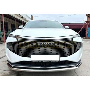 Защита переднего бампера  Папа Тюнинг d53 для HAVAL F7 2024-