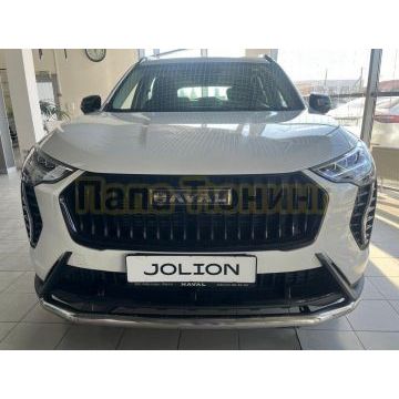 Защита переднего бампера с подгибами Папа Тюнинг d60 для Haval Jolion 2024-