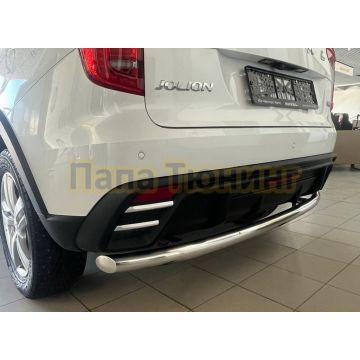Защита заднего бампера  Папа Тюнинг d60 для Haval Jolion 2024-