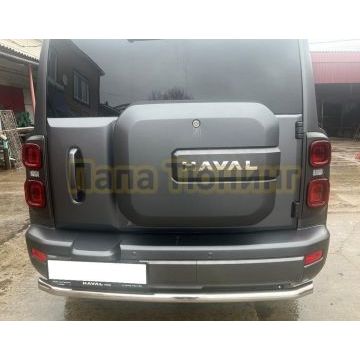 Защита заднего бампера  Папа Тюнинг d60 для HAVAL H9 2024-
