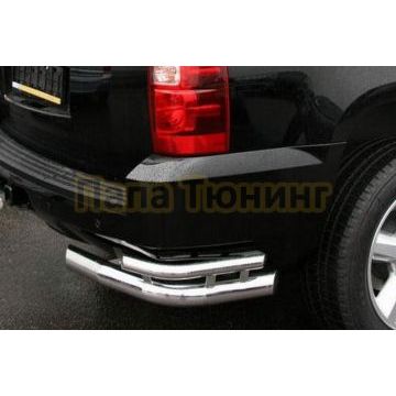Защита заднего бампера угловая d76/42 для Chevrolet Tahoe 2007-2012