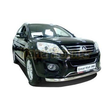 Защита переднего бампера (радиус) d60 для Great Wall Hover H6 2013-2015 Защита переднего бампера (радиус) d60 для Great Wall Hover H6 2013-2015