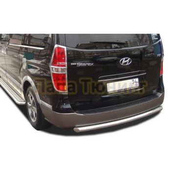 Защита заднего бампера d60 для Hyundai H-1 Grand Starex 2015-2018 Защита заднего бампера d60 для Hyundai H-1 Grand Starex 2015-2018