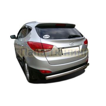 Защита заднего бампера (радиус) d75/42овал для Hyundai IX 35 2010-2015