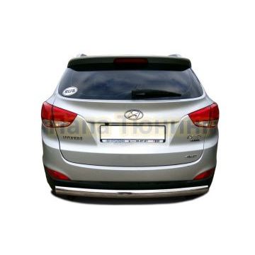 Защита заднего бампера (радиус) d75/42овал для Hyundai IX 35 2010-2015