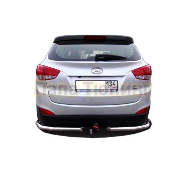 Защита заднего бампера угл.длинная d60 для Hyundai IX 35 2010-2015