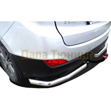 Защита заднего бампера угл.длинная d60 для Hyundai IX 35 2010-2015