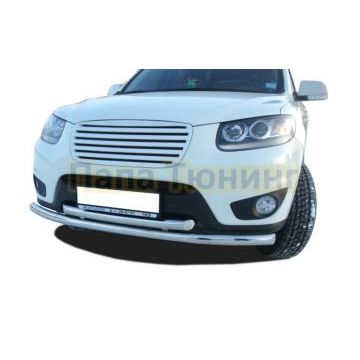 Защита переднего бампера d60/42 для Hyundai Santa Fe 2010-2012