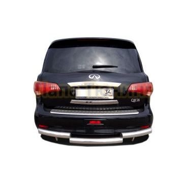 Защита заднего бампера d76 для Infiniti QX56 2010-2013