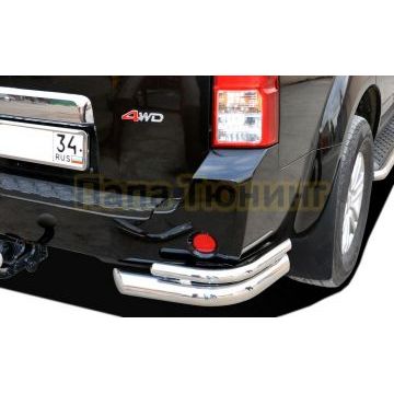 Защита заднего бампера угловая двойная d76/42 для Nissan Pathfinder 2004-2010 Защита заднего бампера угловая двойная d76/42 для Nissan Pathfinder 2004-2010