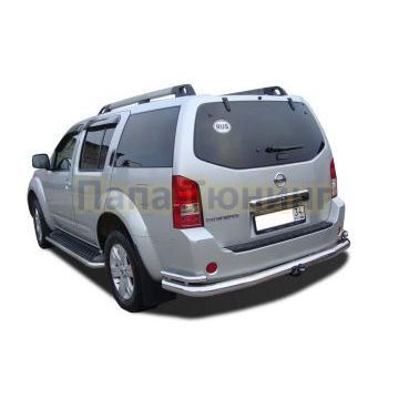 Защита заднего бампера угловая большая d76/42 для Nissan Pathfinder 2004-2010 Защита заднего бампера угловая большая d76/42 для Nissan Pathfinder 2004-2010
