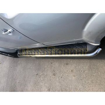 Защита штатного порога труба d53 для Nissan Pathfinder 2004-2010