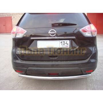 Защита заднего бампера d60 для Nissan X-trail 2015-2018 (Т32) Защита заднего бампера d60 для Nissan X-trail 2015-2018 (Т32)